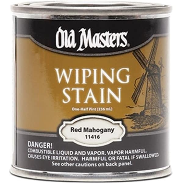 Old Masters Old Masters 11416 0.5 Pint. Red Mahogany Wiping Stain; 240 Voc 86348114166 - main